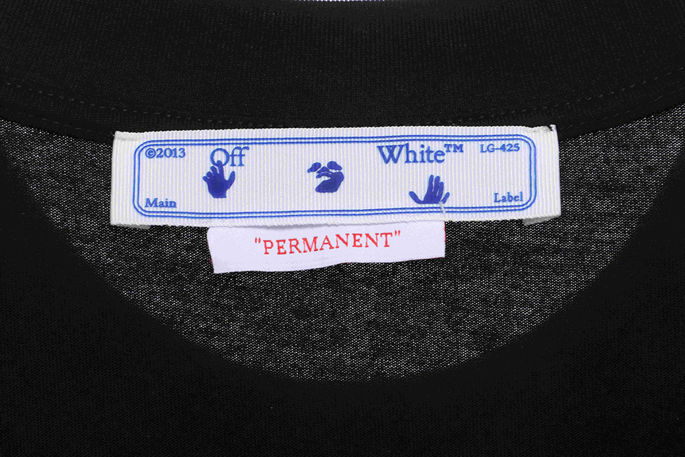 Off White overlapping zebra crossing arrOff White print short sleeves