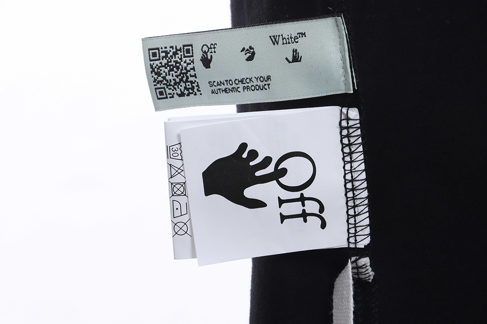 Off White overlapping zebra crossing arrOff White print short sleeves