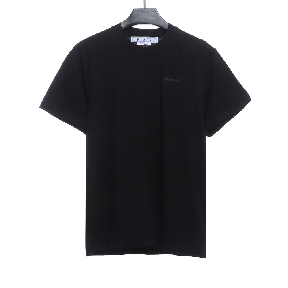 Off White overlapping zebra crossing arrOff White print short sleeves