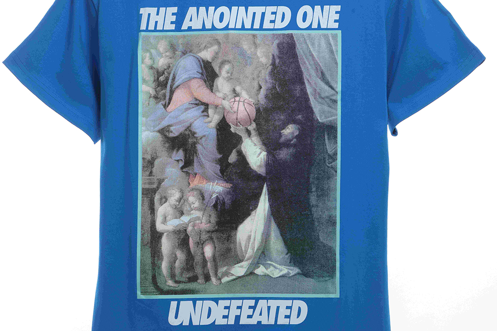 UNDEFEATED oil painting printing short sleeve TSK1