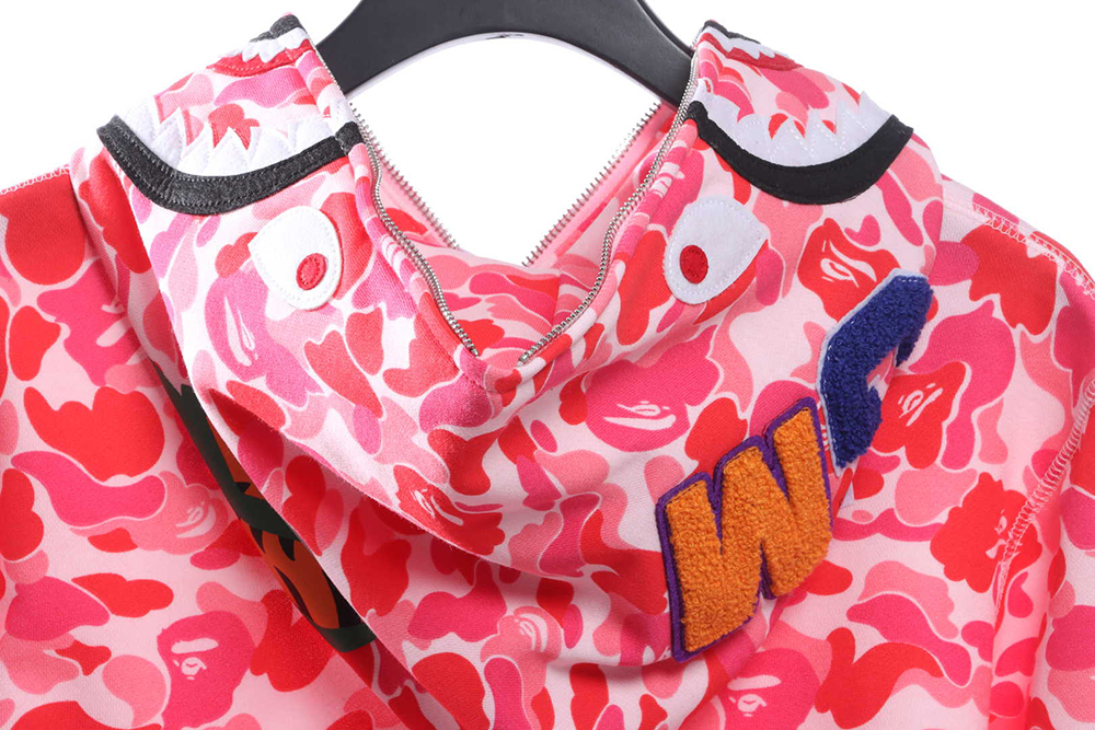 BAPE Classic Shark Mouth Camouflage Zip Hoodie