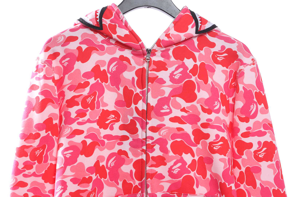 BAPE Classic Shark Mouth Camouflage Zip Hoodie