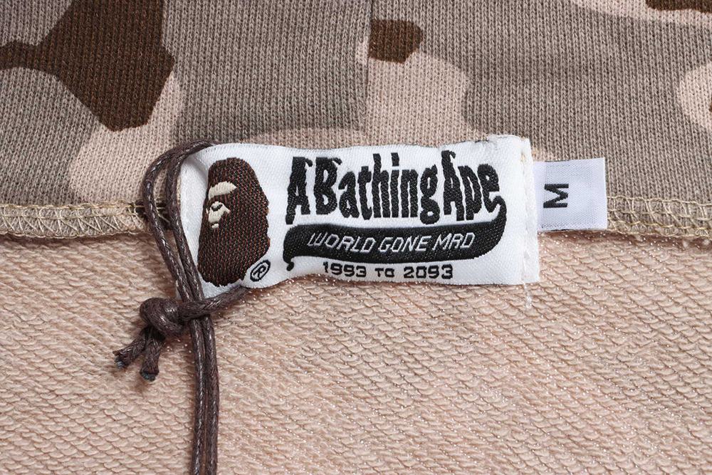 BAPE Military Desert Camouflage Print Zip Hoodie