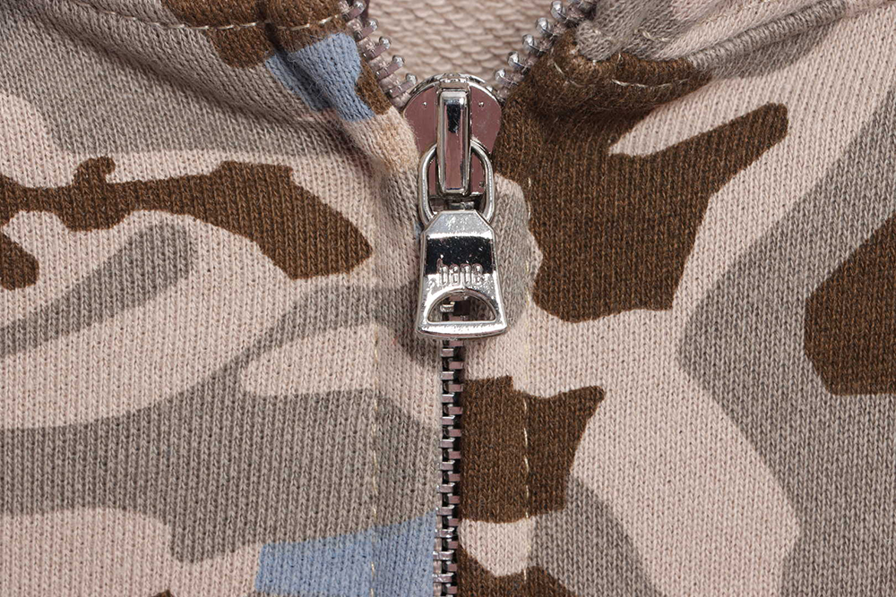 BAPE Military Desert Camouflage Print Zip Hoodie