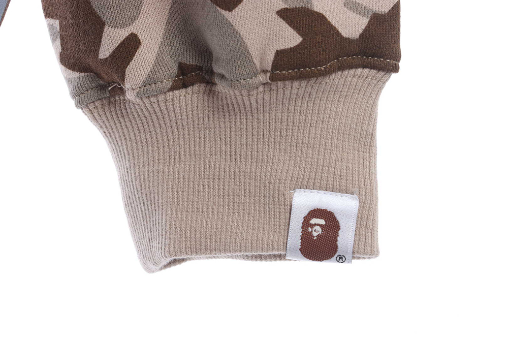 BAPE Military Desert Camouflage Print Zip Hoodie