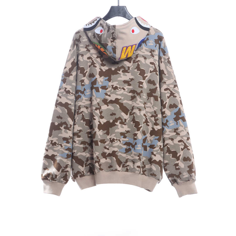 BAPE Military Desert Camouflage Print Zip Hoodie