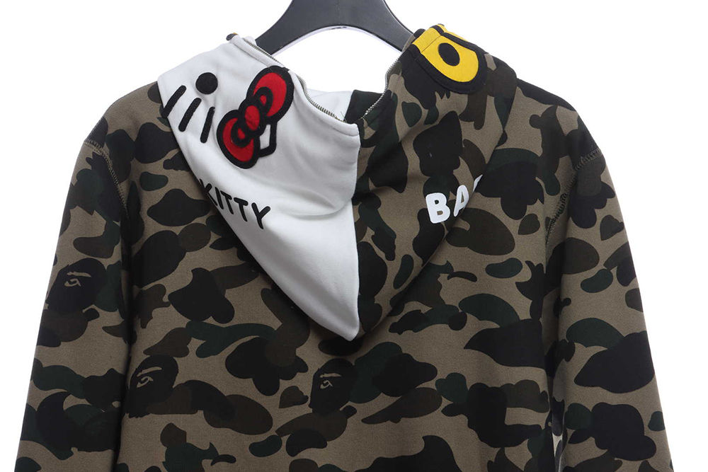 BAPE joint hell kitty camouflage zipper hoodie