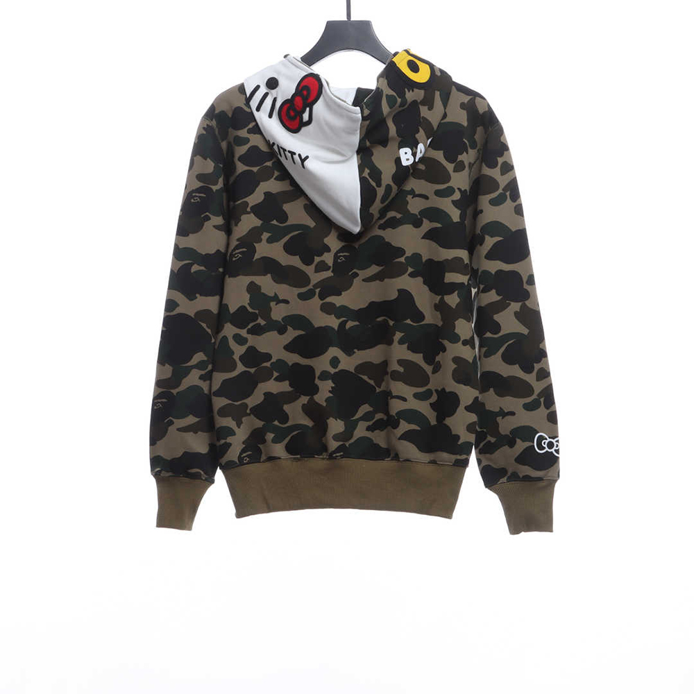 BAPE joint hell kitty camouflage zipper hoodie