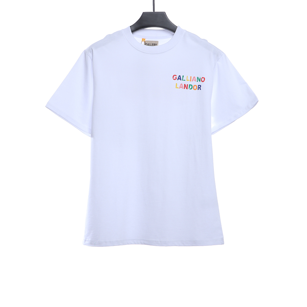 Gallery Dept rainbow letter print short sleeve TSK1
