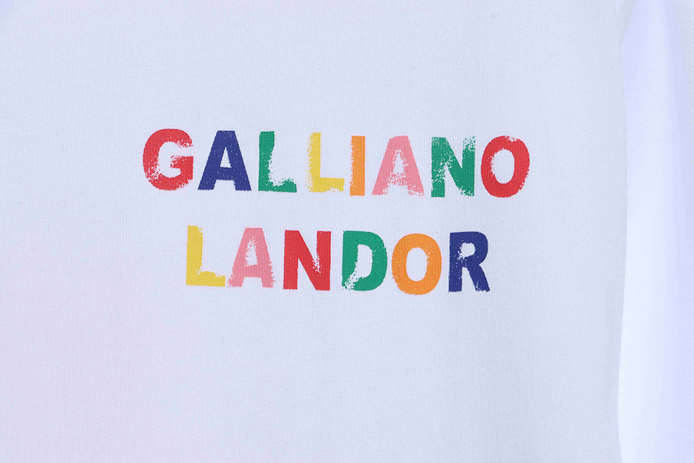 Gallery Dept rainbow letter print short sleeve TSK1