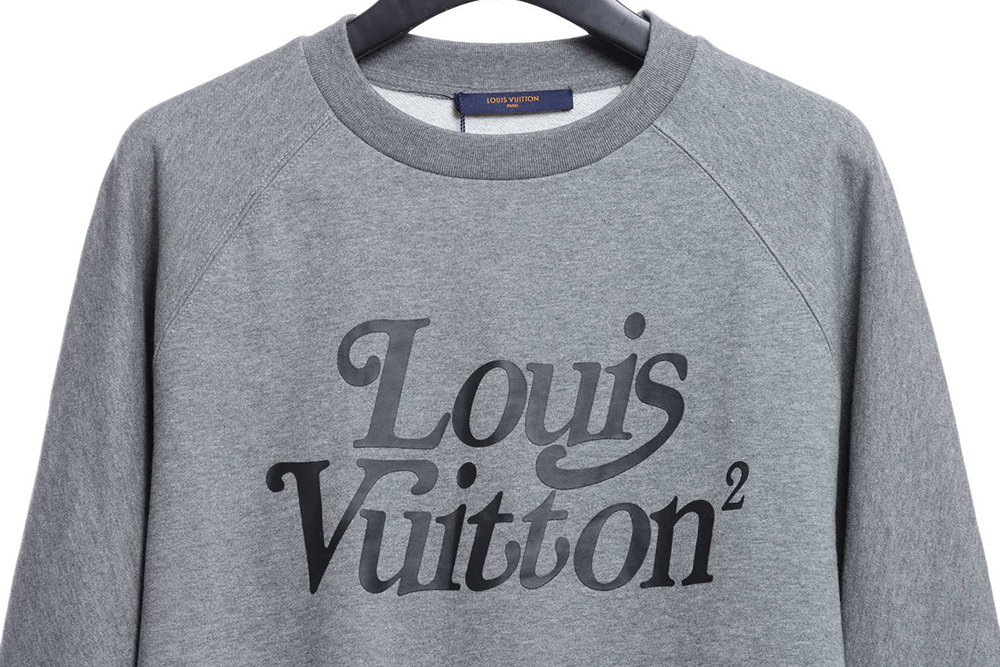 l0*is V*t0n × nigo joint gray raglan sleeve round neck sweater