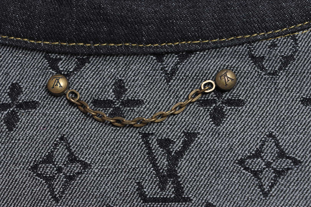 l0*is V*t0n joint nigo stitching contrast color denim jacket