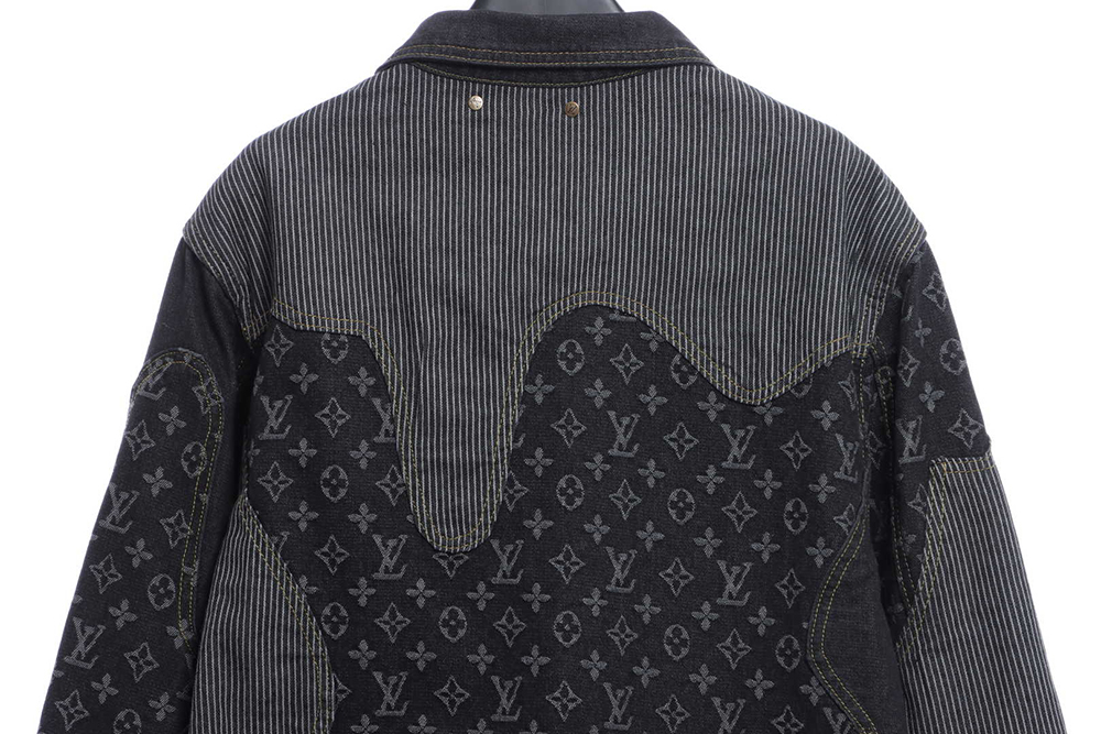 l0*is V*t0n joint nigo stitching contrast color denim jacket