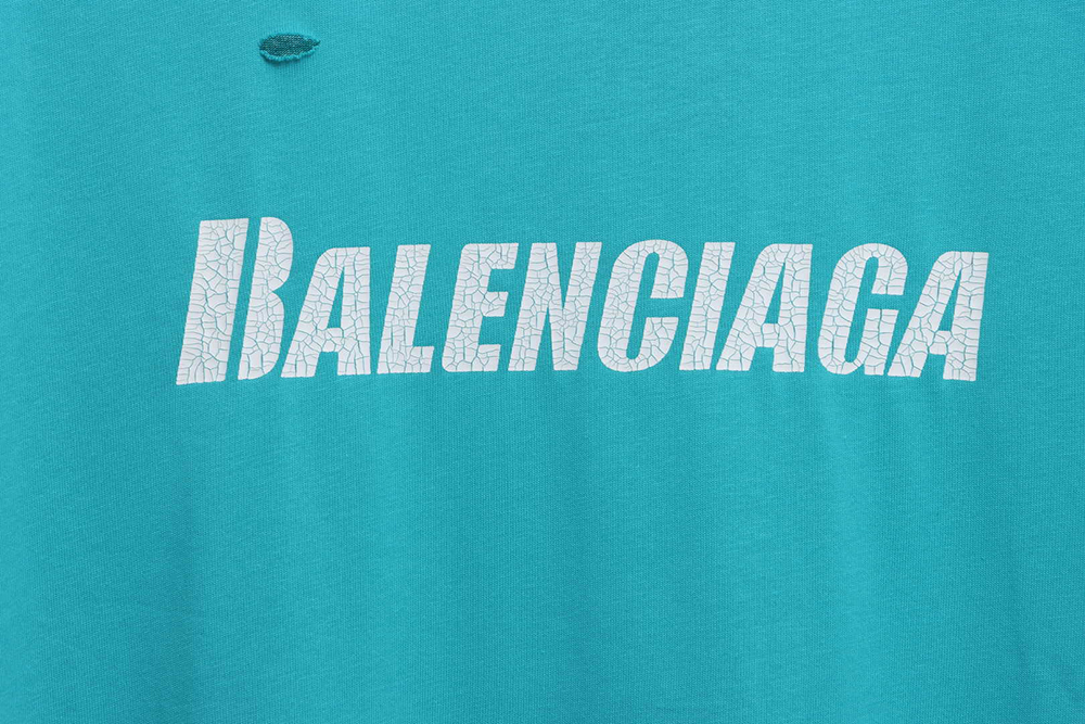Ba*len*cia*ga distressed ruined short sleeves