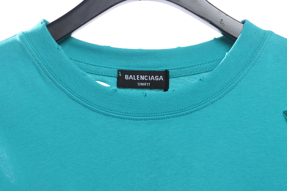Ba*len*cia*ga distressed ruined short sleeves