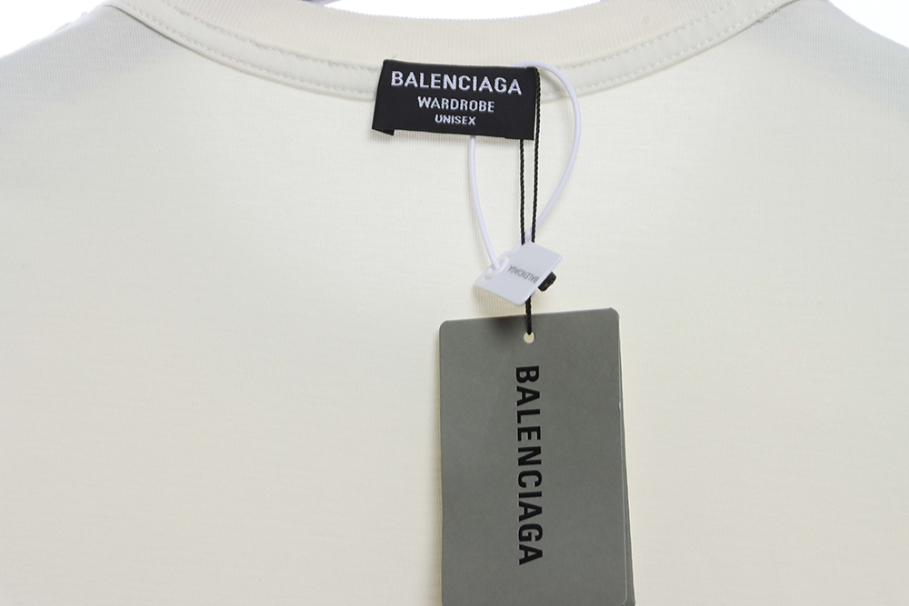 Ba*len*cia*ga bb letter classic embroidery short sleeve tsk1