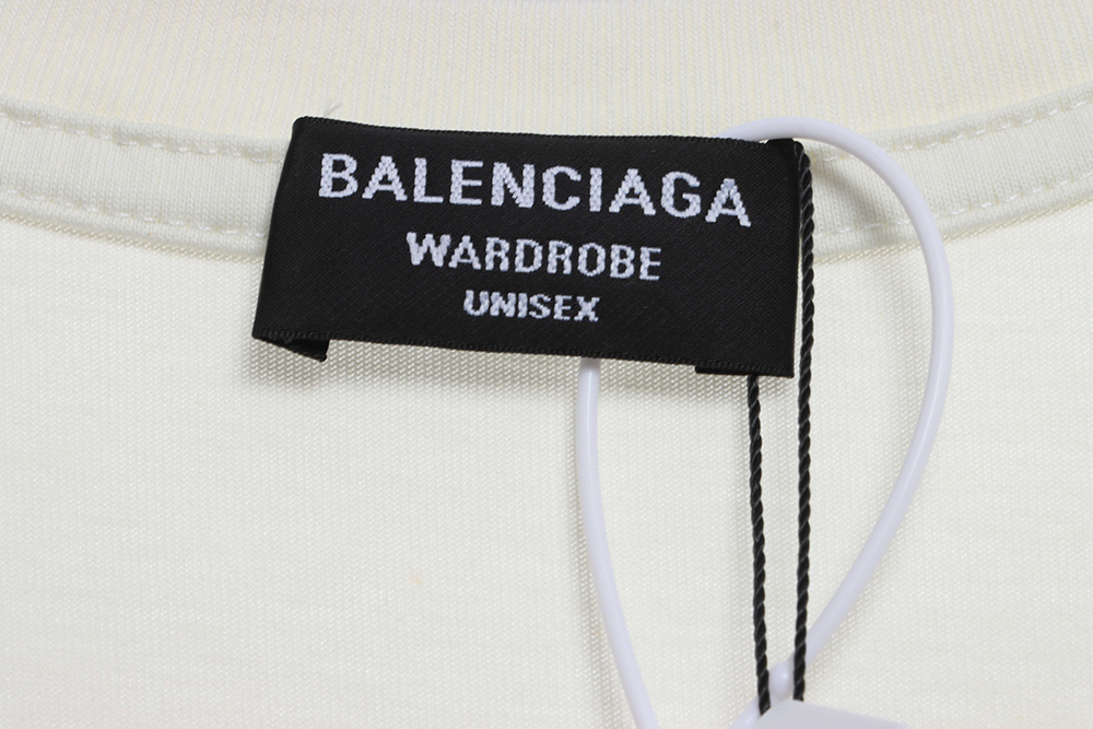 Ba*len*cia*ga bb letter classic embroidery short sleeve tsk1