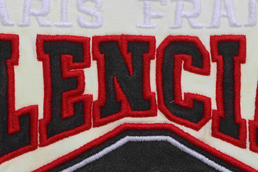 Ba*len*cia*ga bb letter classic embroidery short sleeve tsk1