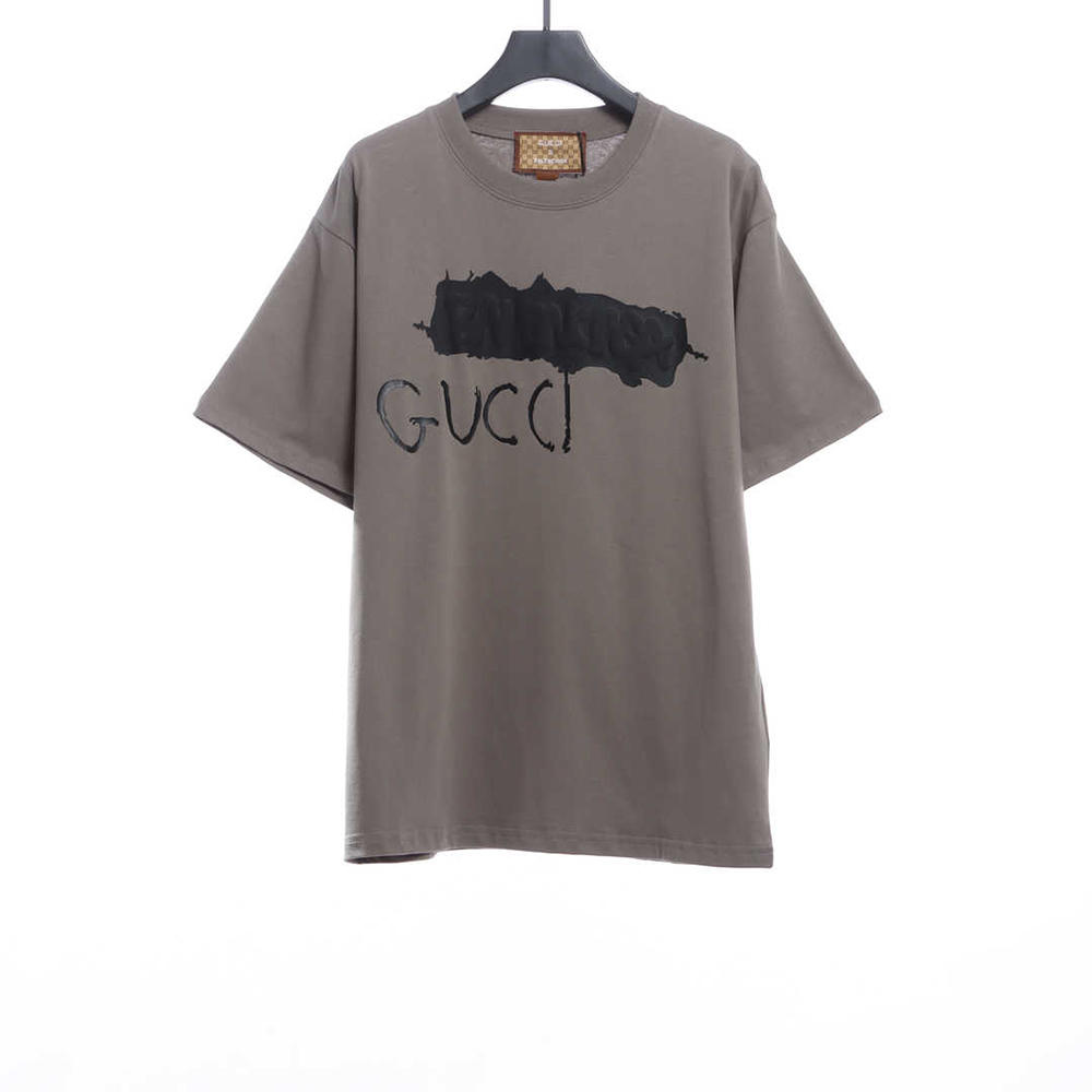 G*u*i joint ba*len*cia*ga paint printing short sleeve tsk1