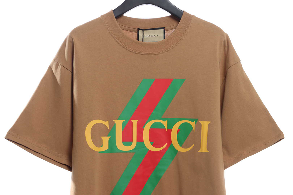 G*u*i letter geometric pattern print short sleeve tsk1