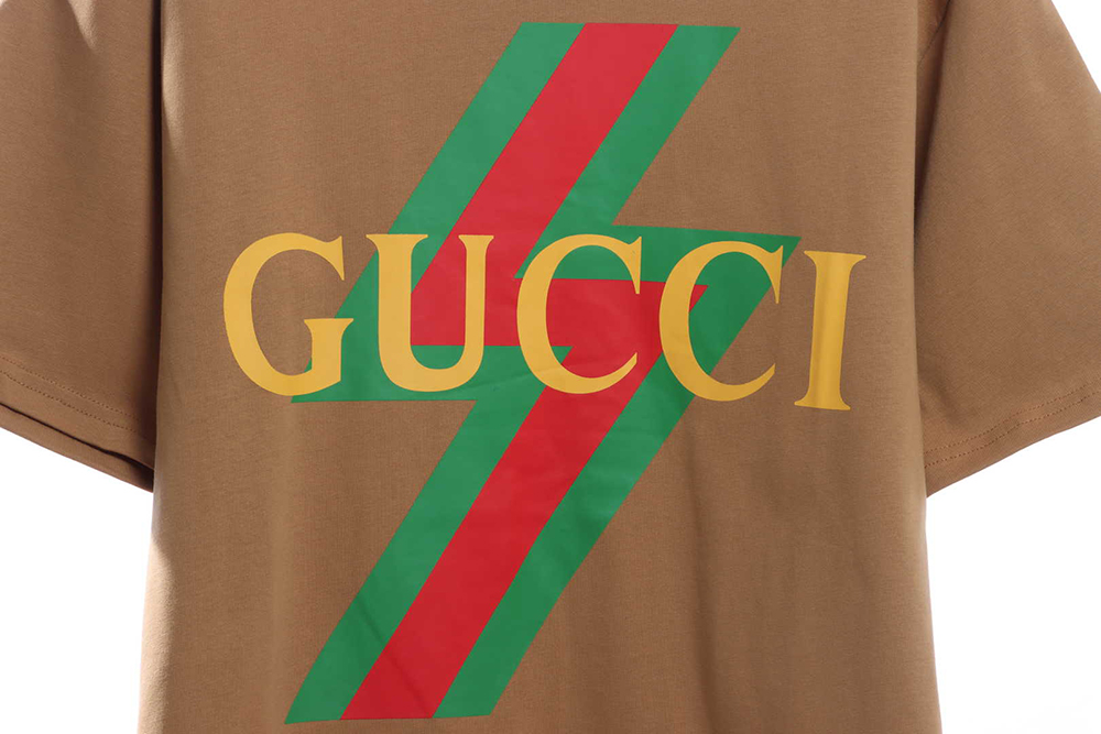 G*u*i letter geometric pattern print short sleeve tsk1