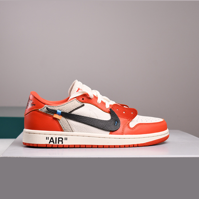 OFF-WHITE X AIR JORDAN 1 LOW ''CHICAGO'' CUSTOM