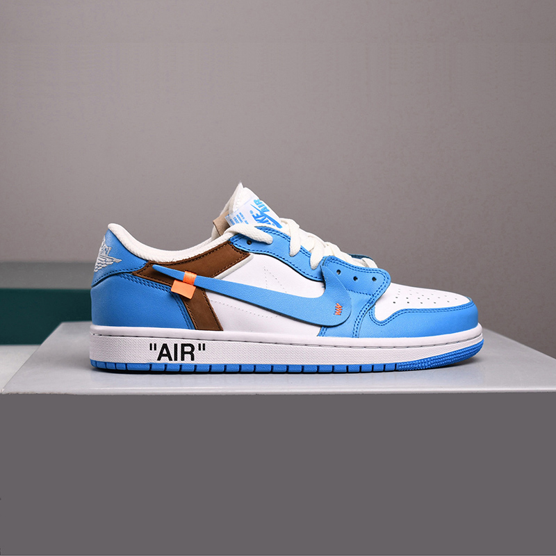 OFF-WHITE X AIR JORDAN 1 LOW ''UNC'' CUSTOM