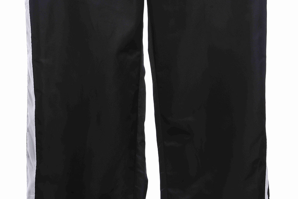 Pra*a color-block nylon double-zip trousers
