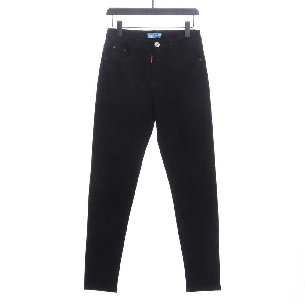 Pra*a triangle denim trousers
