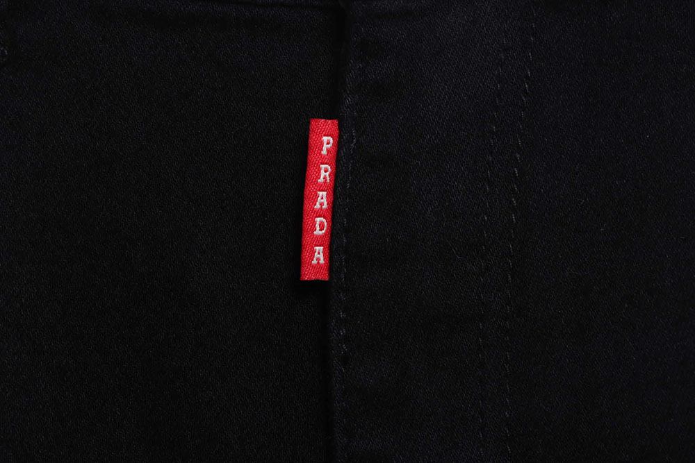 Pra*a triangle denim trousers