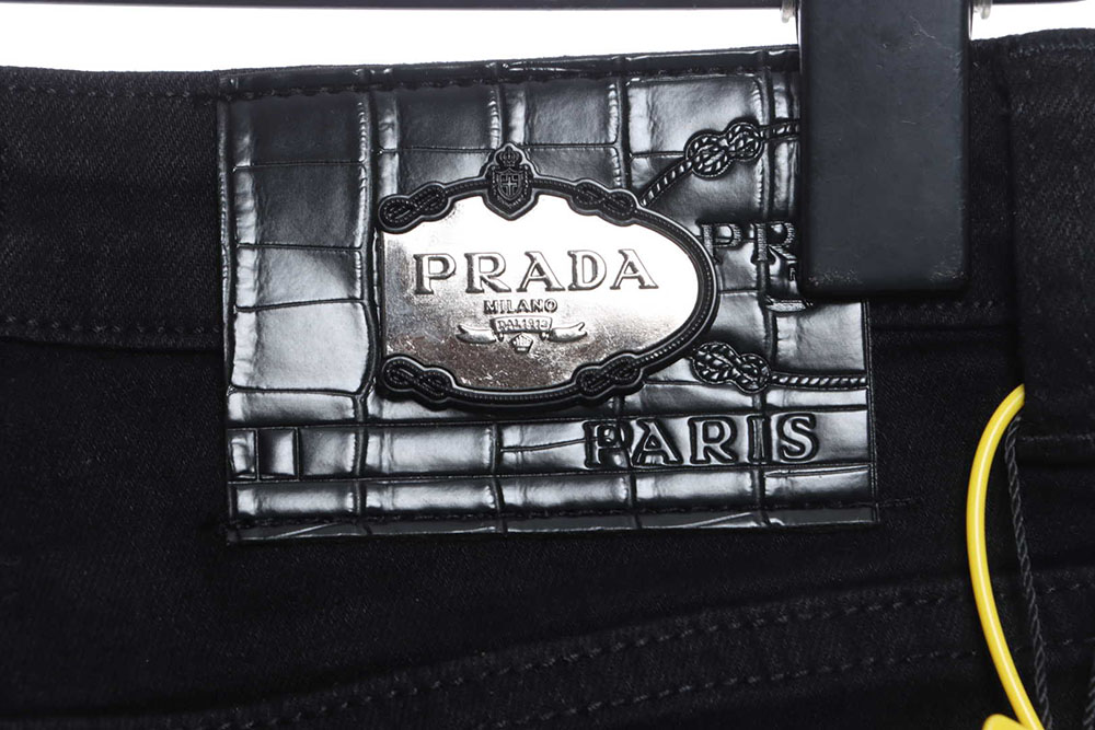 Pra*a triangle denim trousers