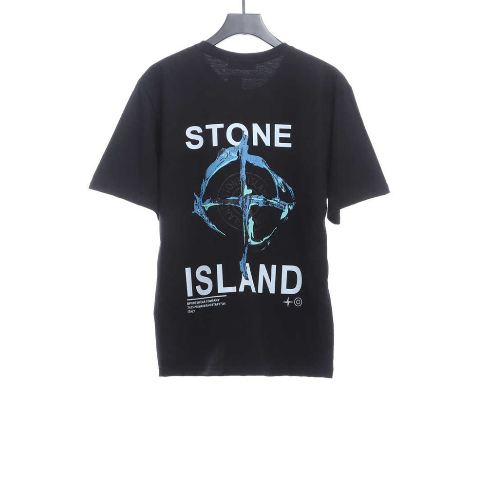 Stone Island Ruin Compass Print Short Sleeve TSK1