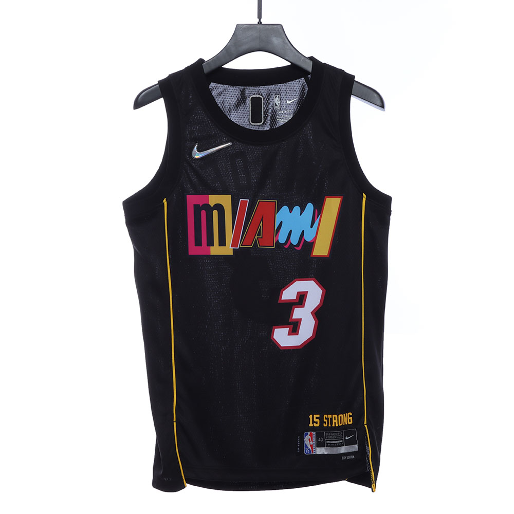 Heat Retro City Edition Wade No. 3 Jersey