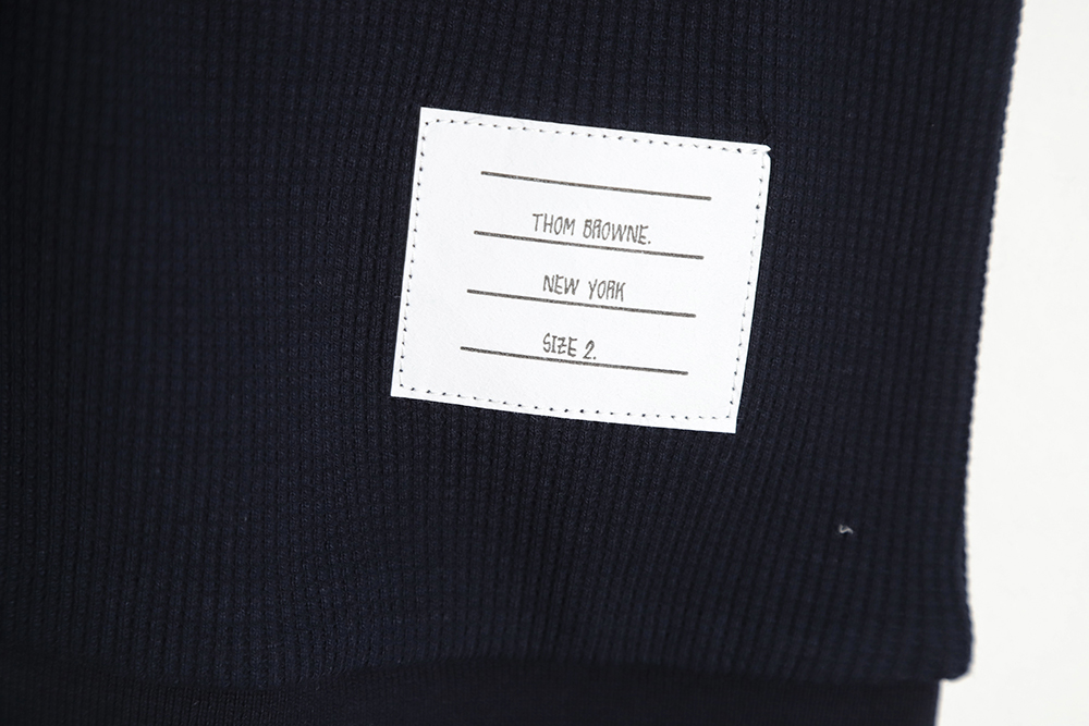 Thom Browne classic four-bar waffle POLO shirt short sleeve TSK2