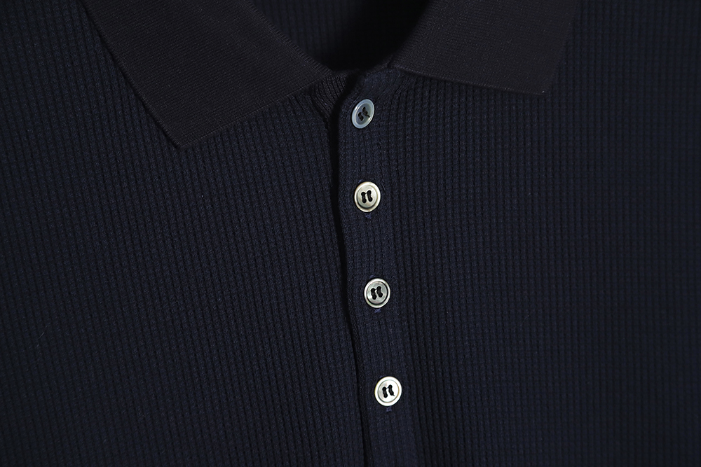 Thom Browne classic four-bar waffle POLO shirt short sleeve TSK2