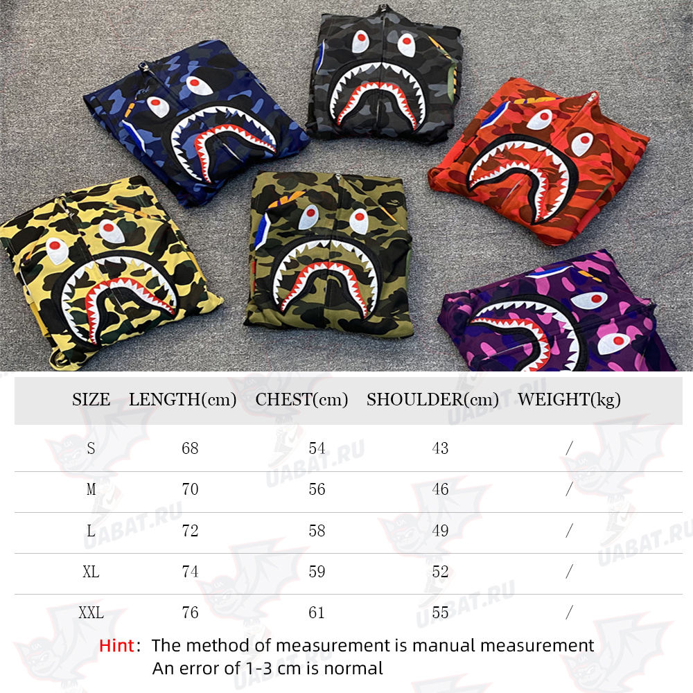 BAPE 1ST CAMO SHARK FULL ZIP HOODIE