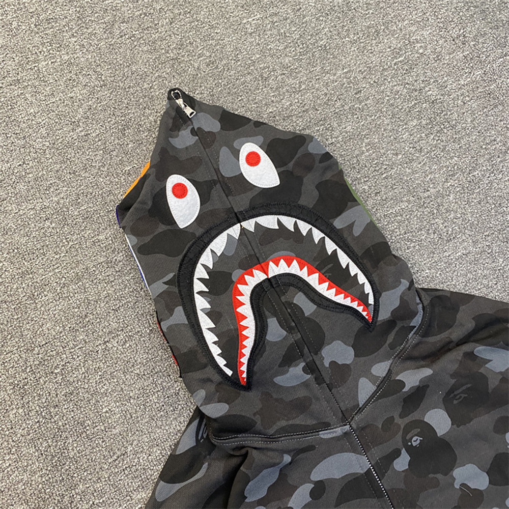 BAPE 1ST CAMO SHARK FULL ZIP HOODIE