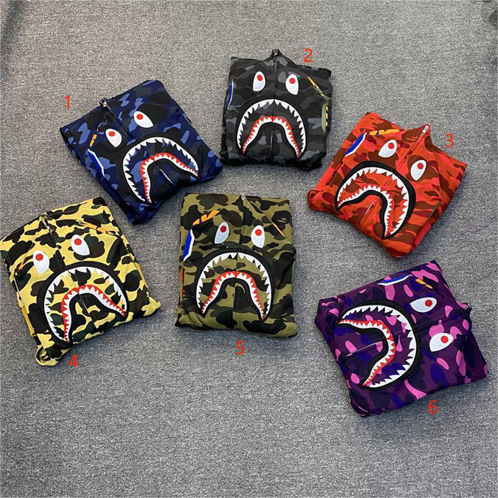 BAPE 1ST CAMO SHARK FULL ZIP HOODIE