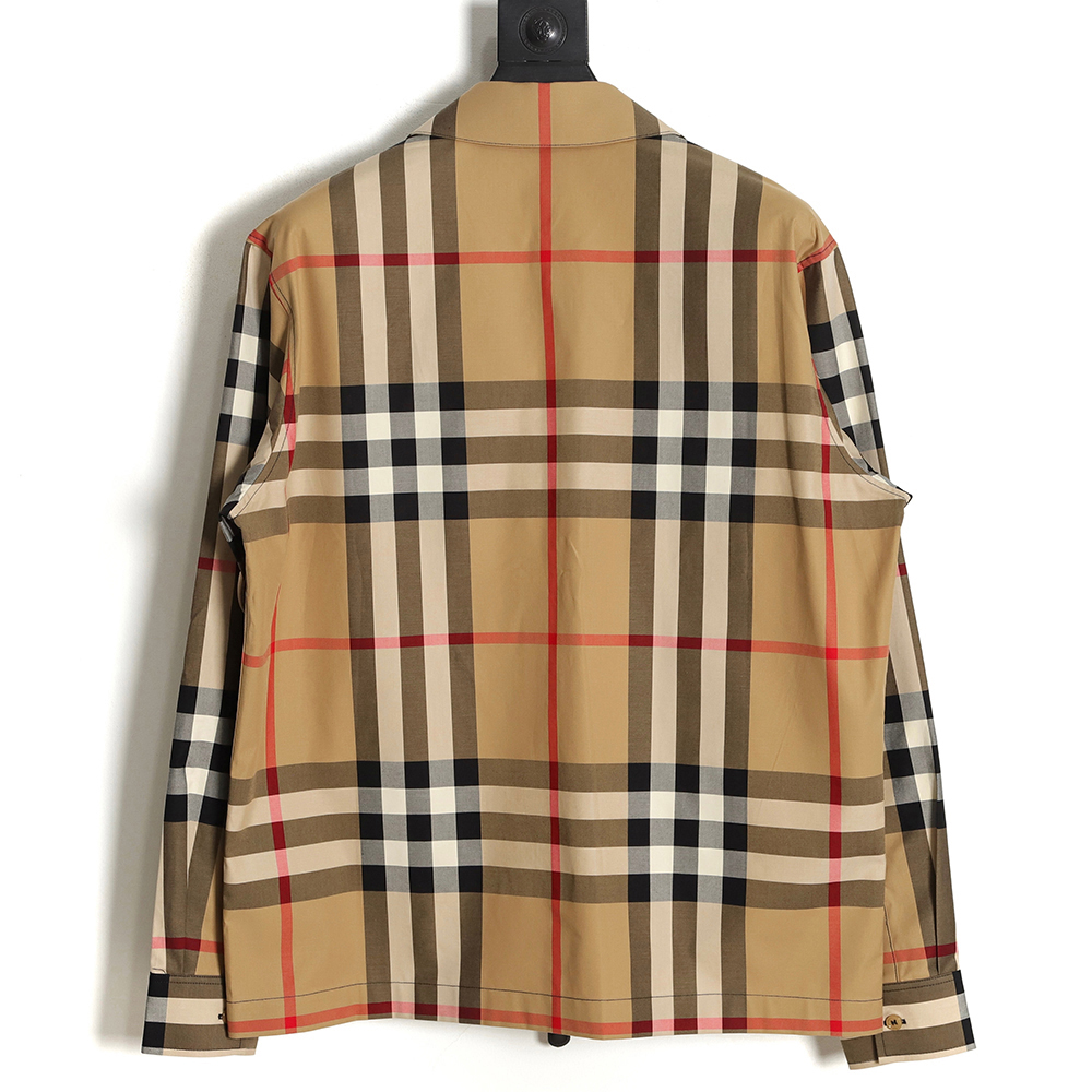 B**rry bbr 23ss plaid lapel shirt jacket
