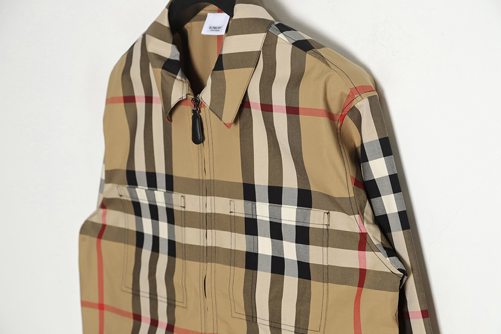 B**rry bbr 23ss plaid lapel shirt jacket