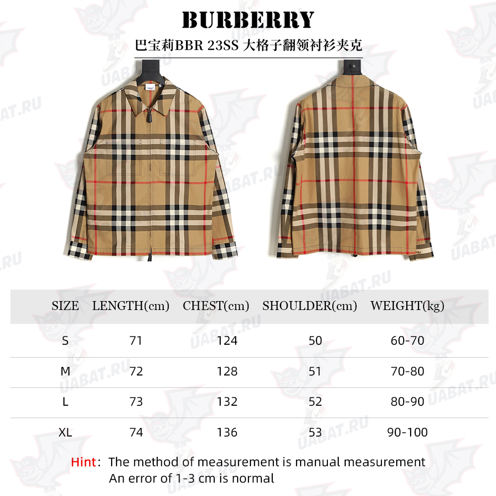 B**rry bbr 23ss plaid lapel shirt jacket