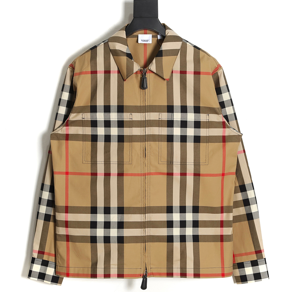 B**rry bbr 23ss plaid lapel shirt jacket