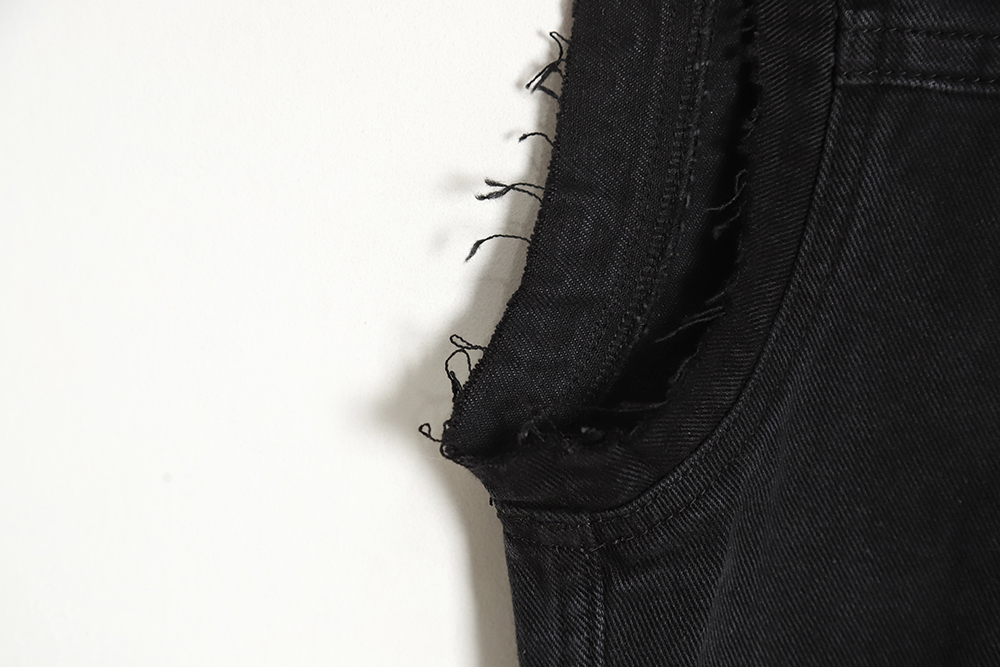 Givenchy GVC 23SS Distressed Print Denim Vest