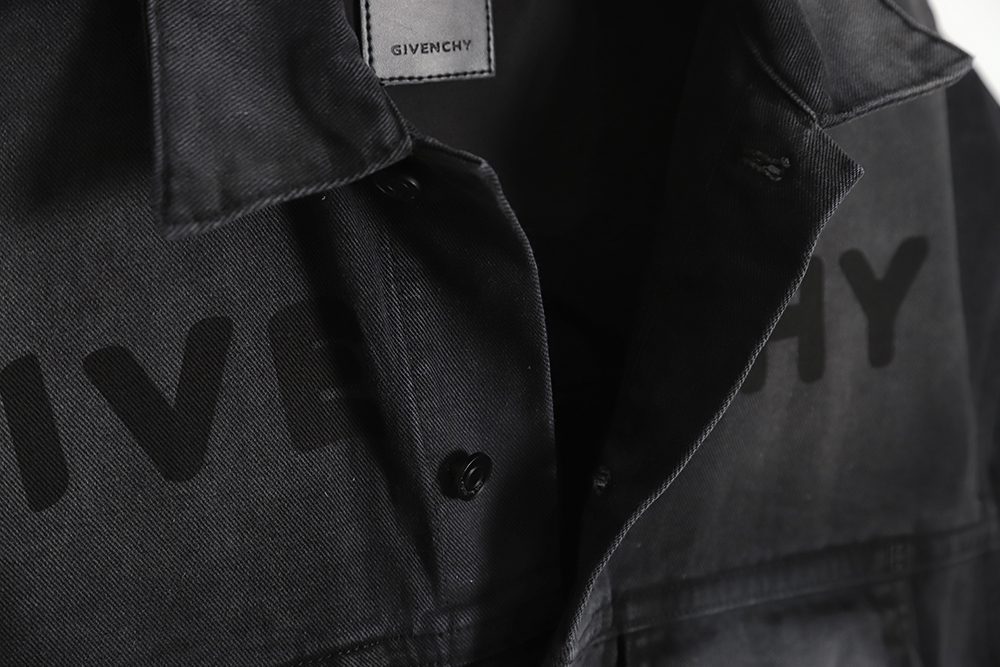 Givenchy GVC 23SS Distressed Print Denim Vest