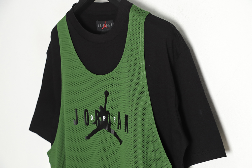 OFF-WHITE x AIR JORDAN OW Jordan joint limited edition fake two short sleeves