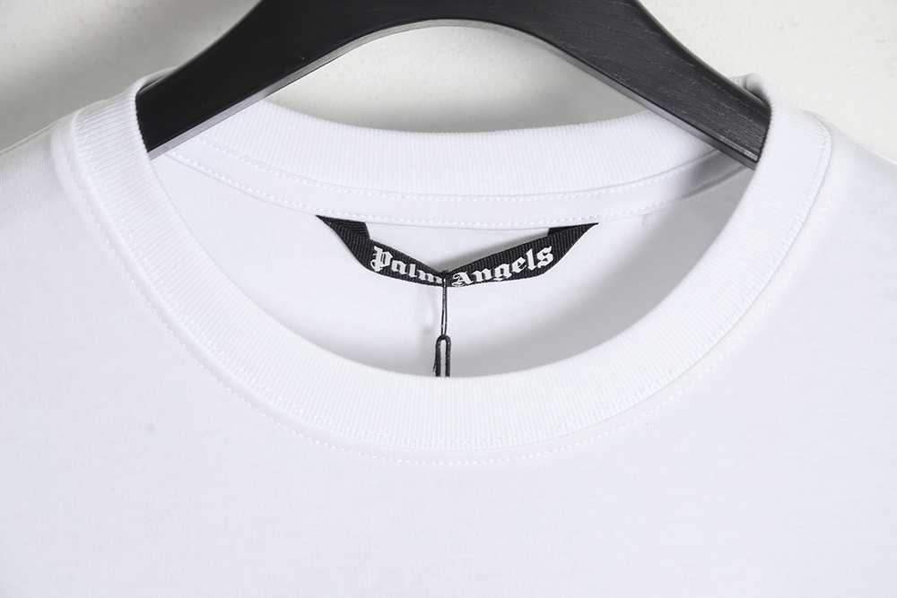 PALM ANGELS Palm Angels PA broken tail shark print short sleeves