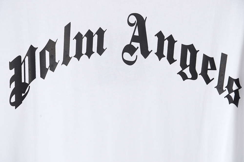 PALM ANGELS Palm Angels PA broken tail shark print short sleeves