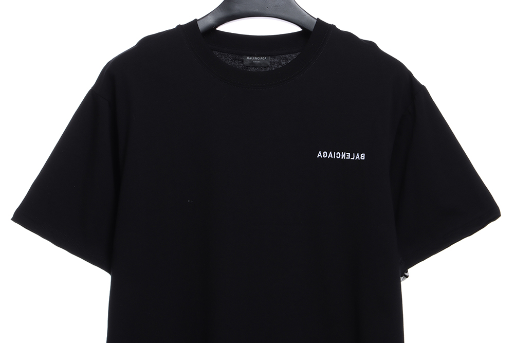 Ba*len*cia*ga three-bar embroidery short-sleeved tsk1