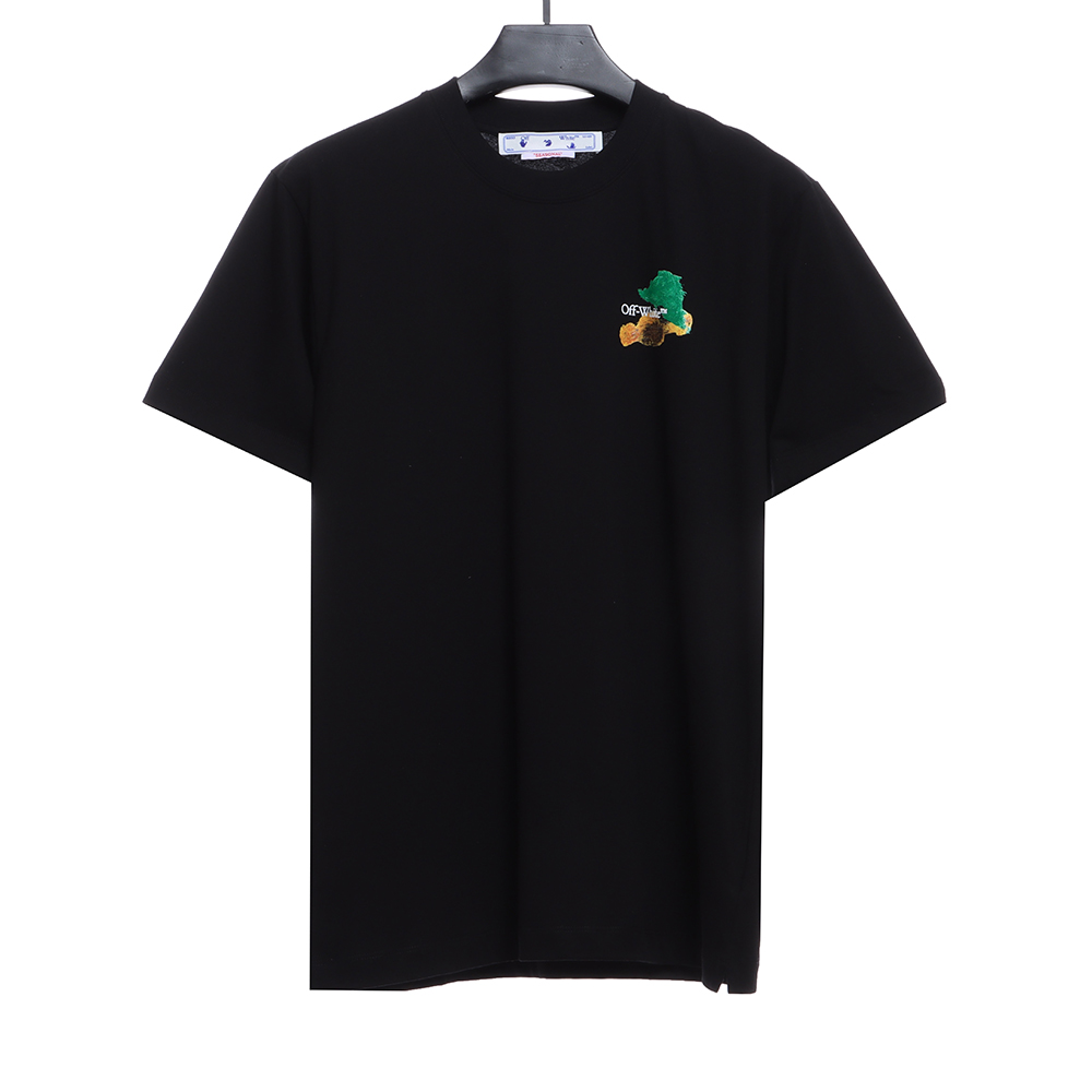 OW environmental protection ink hand-painted color graffiti short sleeve TSK1