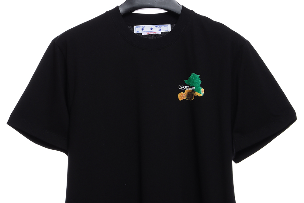 OW environmental protection ink hand-painted color graffiti short sleeve TSK1